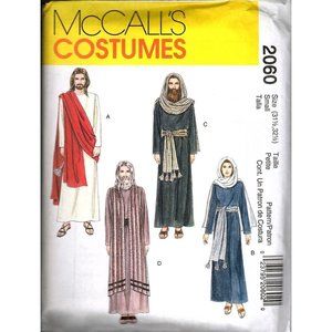 McCalls 2060 Adult Small 8 Bible Costume Easter Uncut Sewing Pattern New
